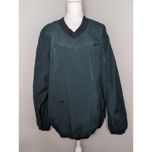 Nike Other - Vintage 90s Nike classic nylon swish logo track pullover windbreaker 2XL